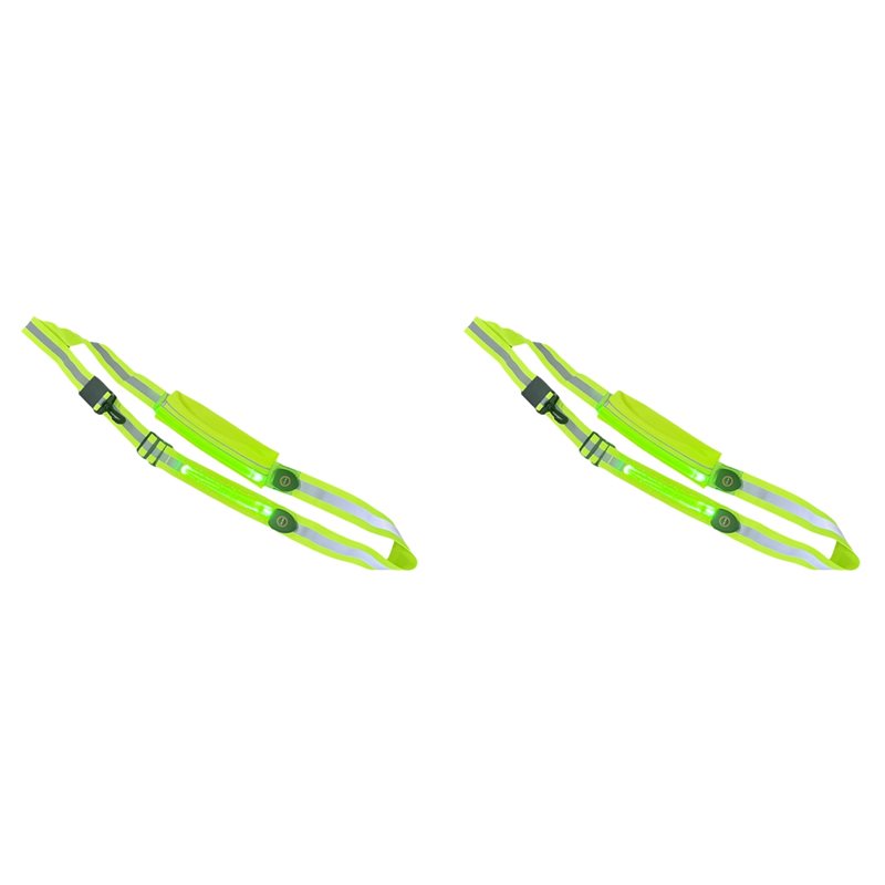 Running Visibility Gear - BTLIFE-2X Cintura Riflettente LED con Supporto
