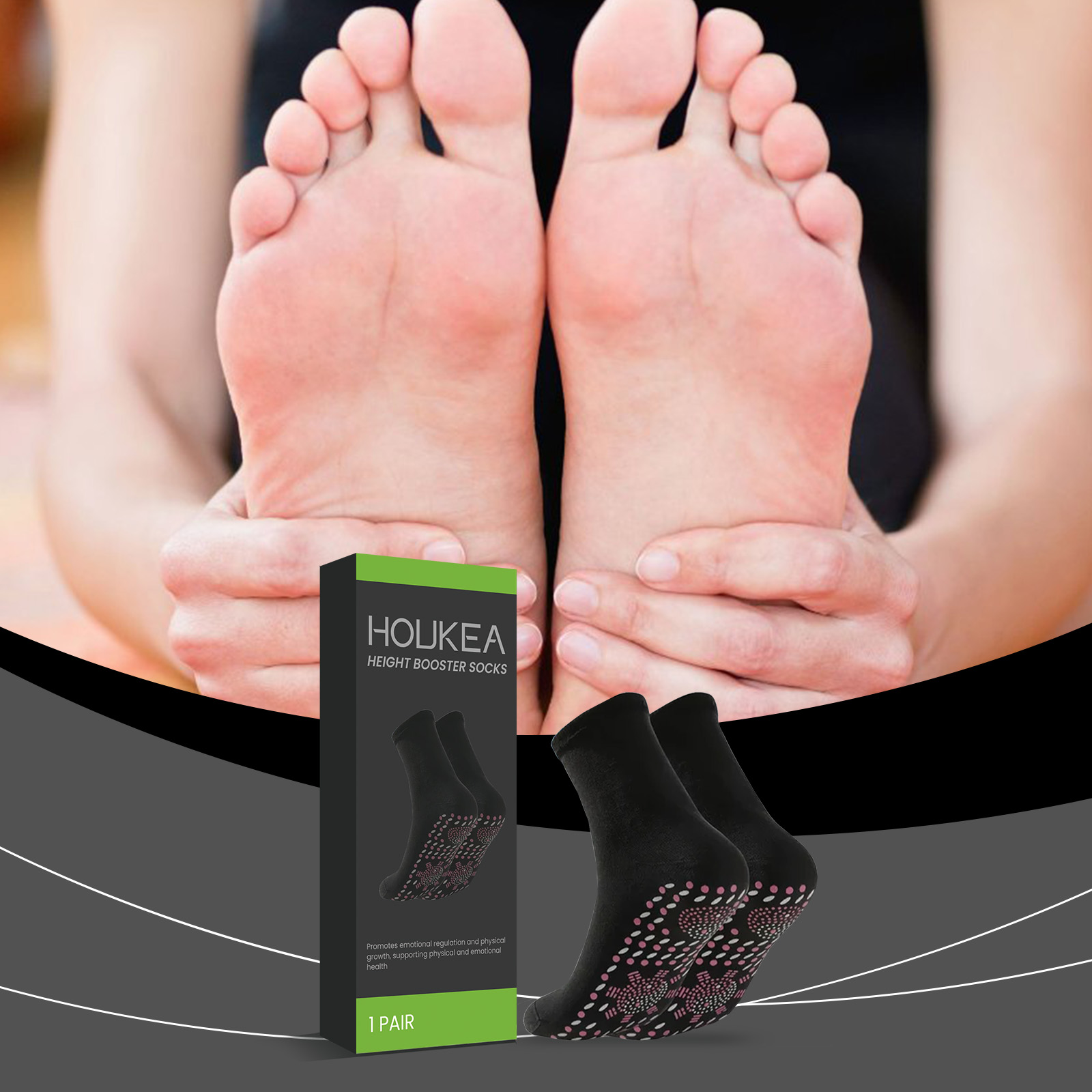 Sports Socks - Calzini riscaldanti per i piedi, calzini