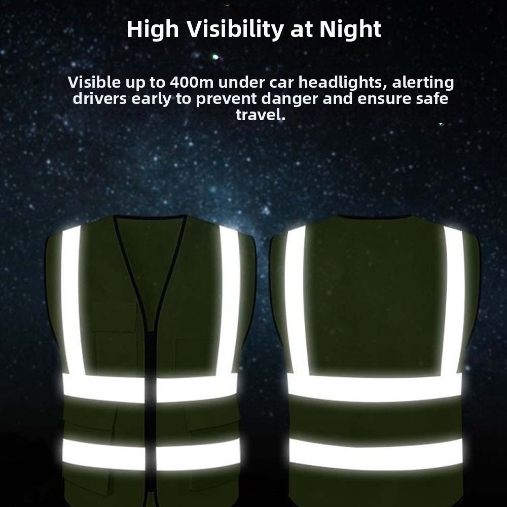 Running Visibility Gear - Gilet riflettente ad alta visibilità Avvertimento