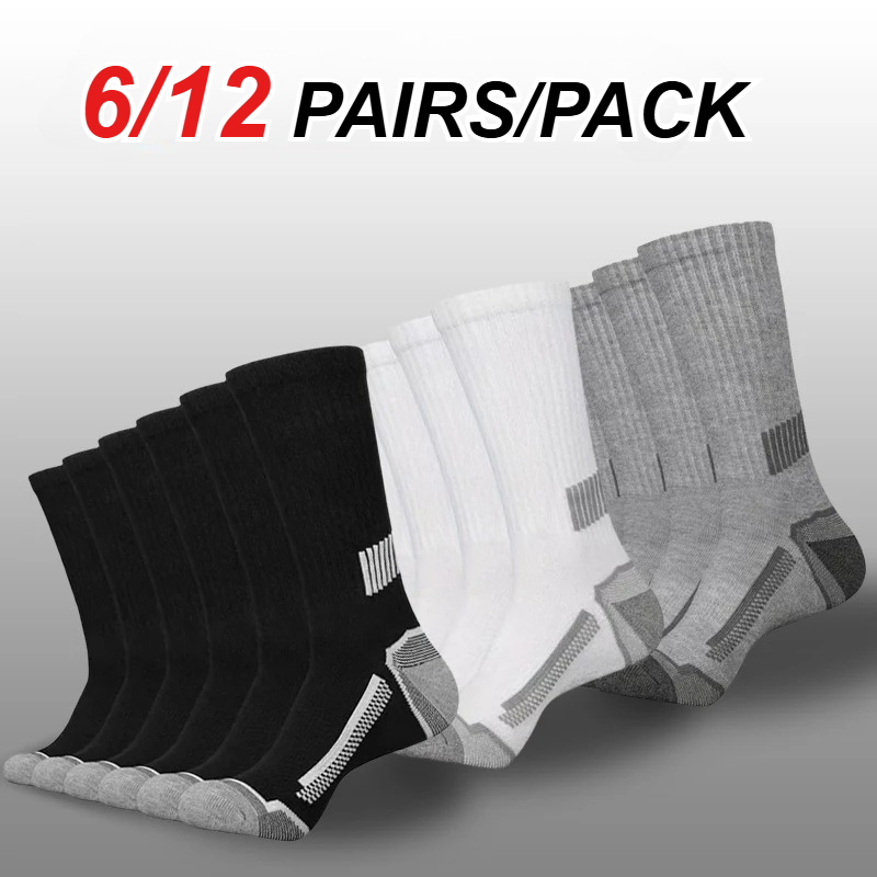 Sports Socks - 6/12 paia di calzini sportivi da