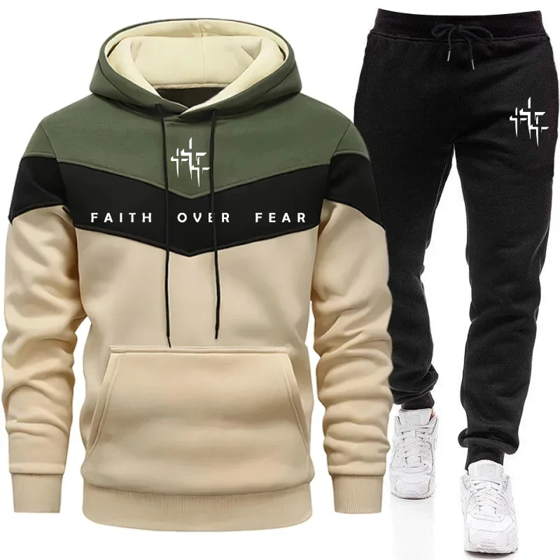 Tuta da uomo Faith Over Fear,  - Joggers Pants recensione e prezzo